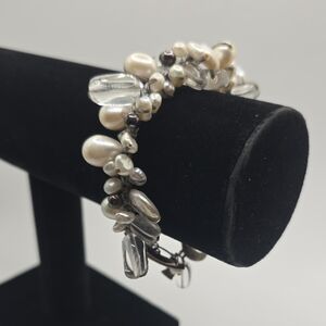 Silpada Pearl and Sterling Silver Bracelet